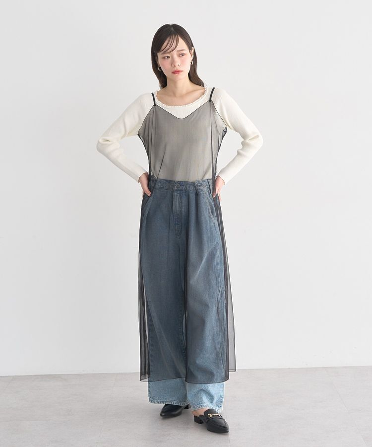 earth music&ecology「SET2点チュール＆キャミワンピース」|ワンピース|