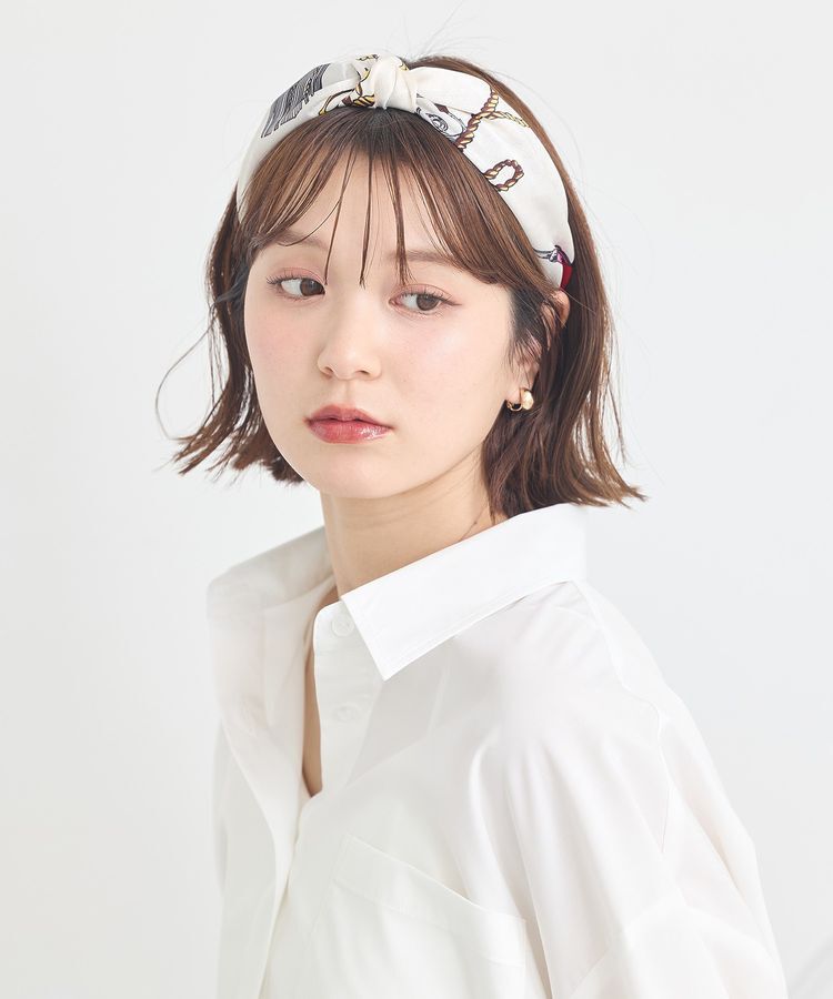 earth music&ecology「スカーフ柄カチューシャ」|その他|