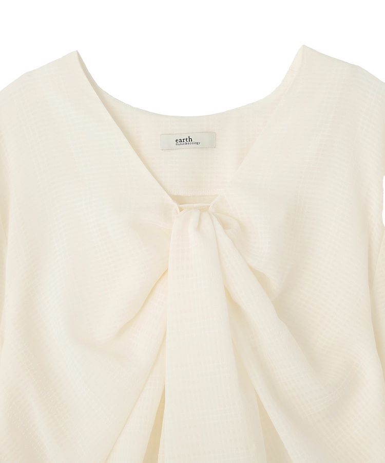 earth music&ecology「フロントツイストブラウス」|シャツ・ブラウス|