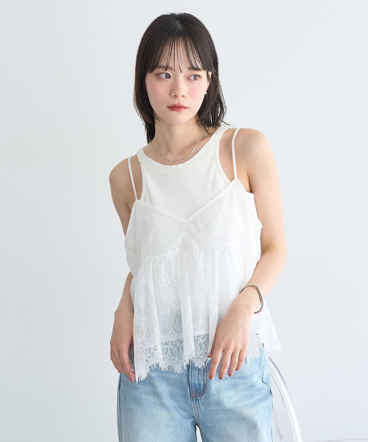 earth music&ecology「アメスリテレコタンクトップ」|インナー|