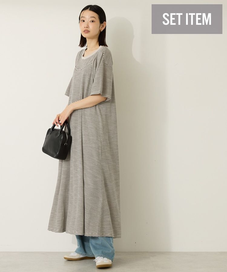 AMERICAN HOLIC「【2点セット】レイヤードボーダーＴワンピース」|ワンピース|