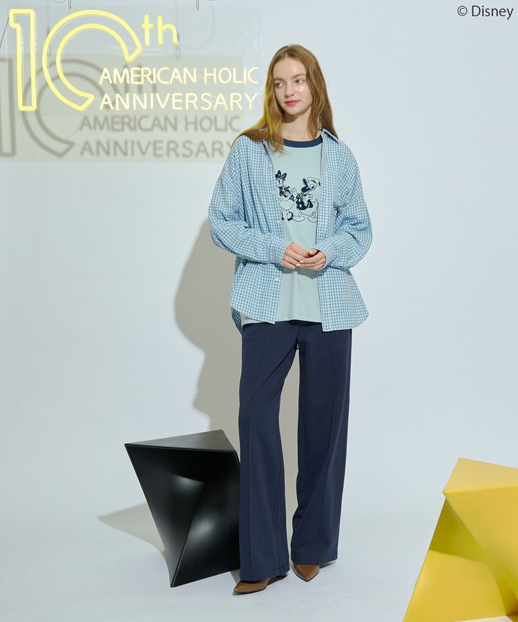 AMERICAN HOLIC「【Mickey&Friends】フロッキーリンガーT」|Tシャツ・カットソー|