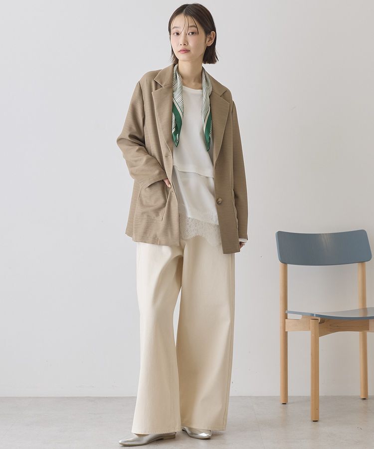 AMERICAN HOLIC「リネンライクオーバーサイズジャケット」|テーラードジャケット|