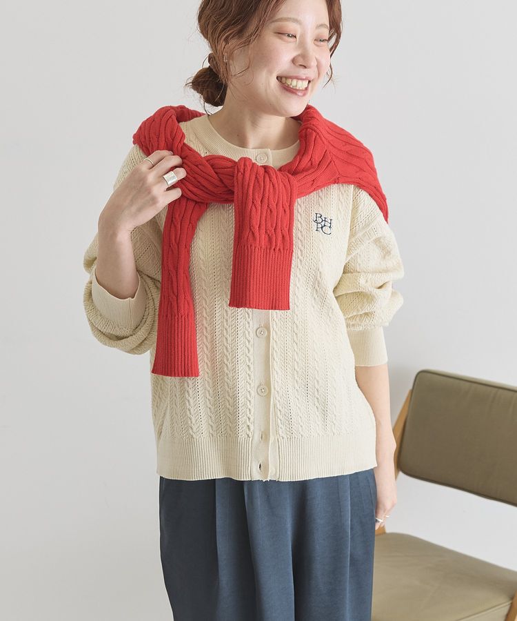 AMERICAN HOLIC「【BEVERLY HILLS POLO CLUB】ニットカーディガン」|カーディガン|Ivory