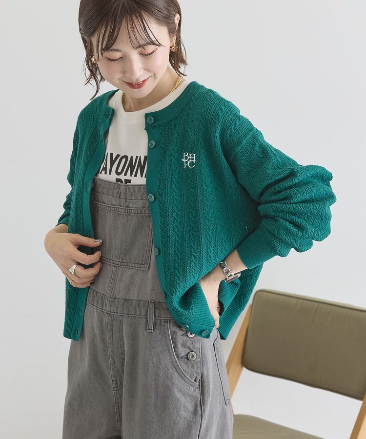 AMERICAN HOLIC「【BEVERLY HILLS POLO CLUB】ニットカーディガン」|カーディガン|Green