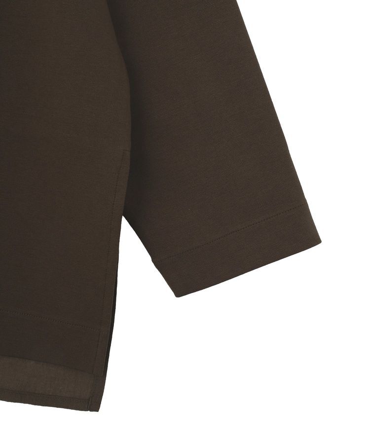 AMERICAN HOLIC「Vネック裾異素材ポンチプルオーバー」|スウェット・ジャージ|