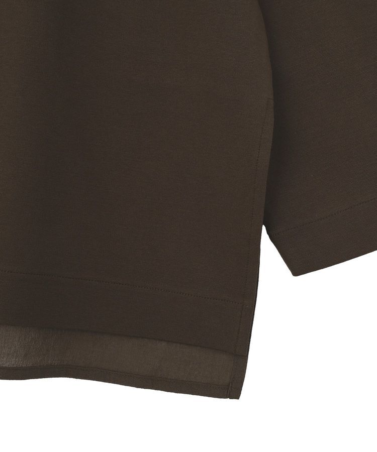 AMERICAN HOLIC「Vネック裾異素材ポンチプルオーバー」|スウェット・ジャージ|