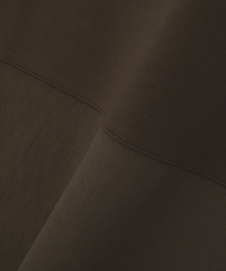 AMERICAN HOLIC「Vネック裾異素材ポンチプルオーバー」|スウェット・ジャージ|