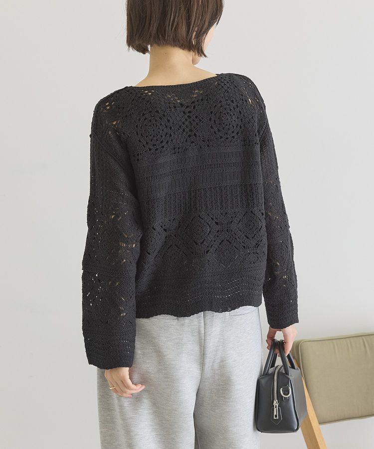AMERICAN HOLIC「クロシェニットカーディガン」|カーディガン|