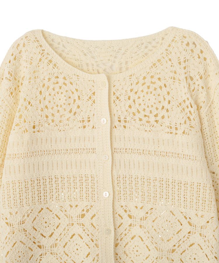 AMERICAN HOLIC「クロシェニットカーディガン」|カーディガン|