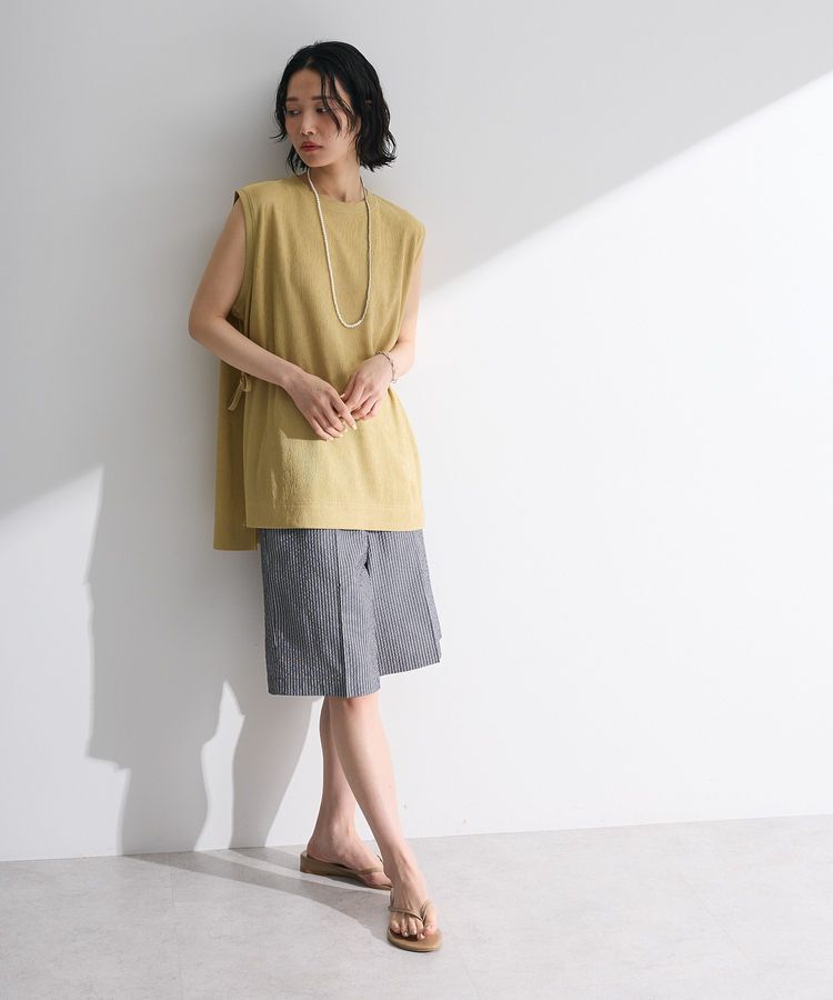 Green Parks「サイドリボンノースリーブチュニック」|チュニック|