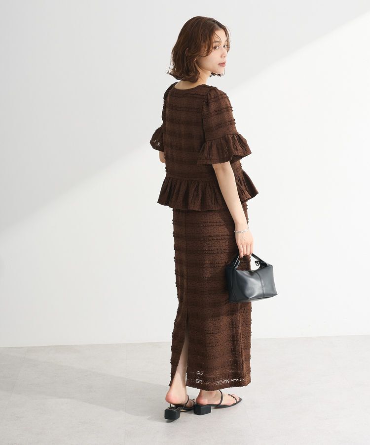 Green Parks「・SUGAR SPOON レースフリルナロースカート」|タイト|