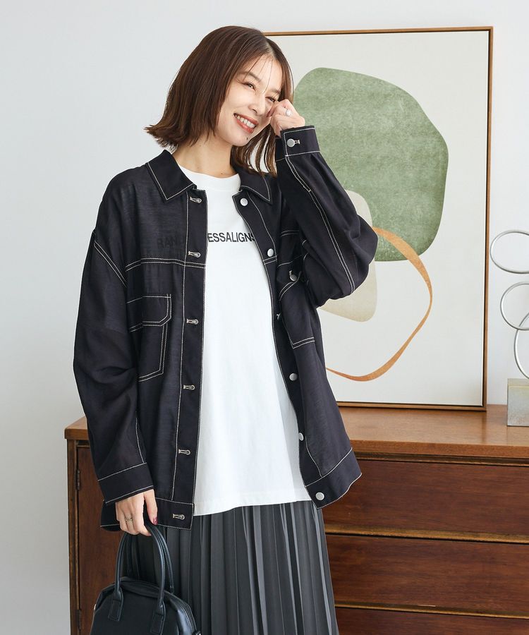 Green Parks「・ELENCARE DUE カラーステッチシアーGジャンⅡ」|テーラードジャケット|