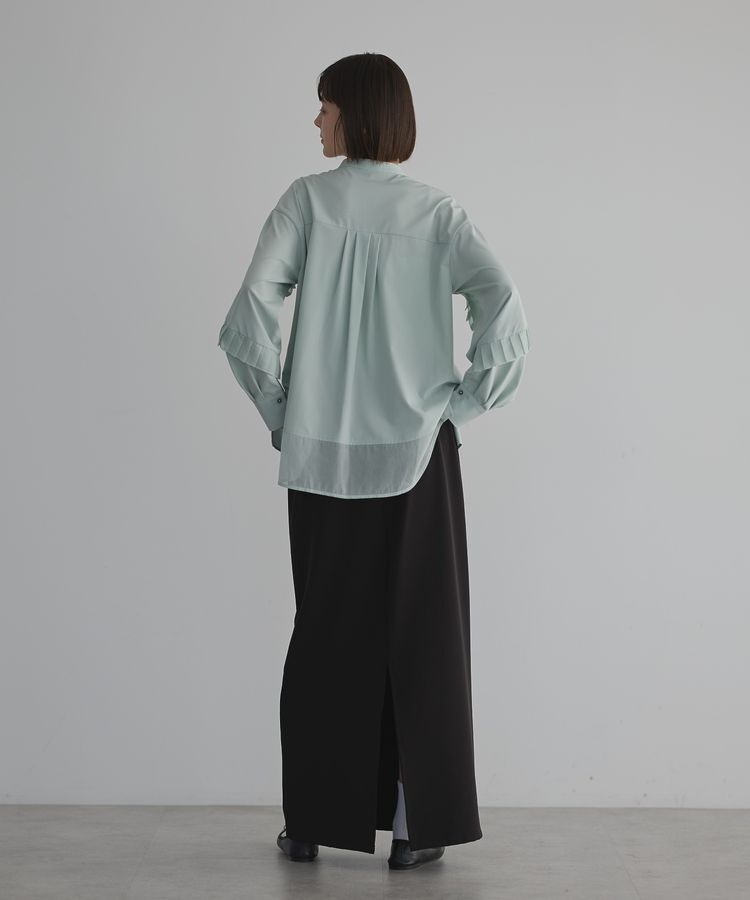 GARAGE OF GOOD CLOTHING「シアプリーツラインブラウス」|シャツ・ブラウス|