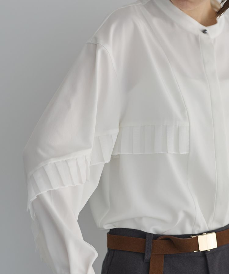 GARAGE OF GOOD CLOTHING「シアプリーツラインブラウス」|シャツ・ブラウス|
