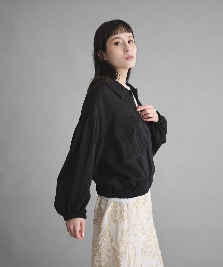 GARAGE OF GOOD CLOTHING「フラップポケット付きギャザーブルゾン」|ブルゾン・スタジャン|