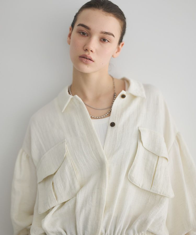 GARAGE OF GOOD CLOTHING「フラップポケット付きギャザーブルゾン」|ブルゾン・スタジャン|