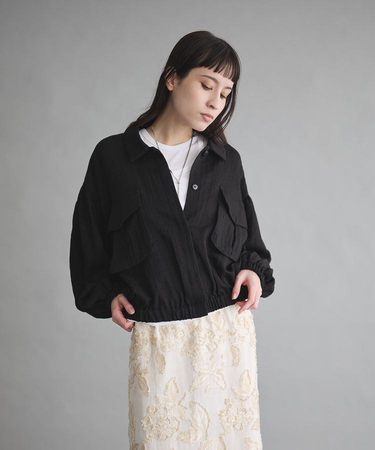 GARAGE OF GOOD CLOTHING「フラップポケット付きギャザーブルゾン」|ブルゾン・スタジャン|