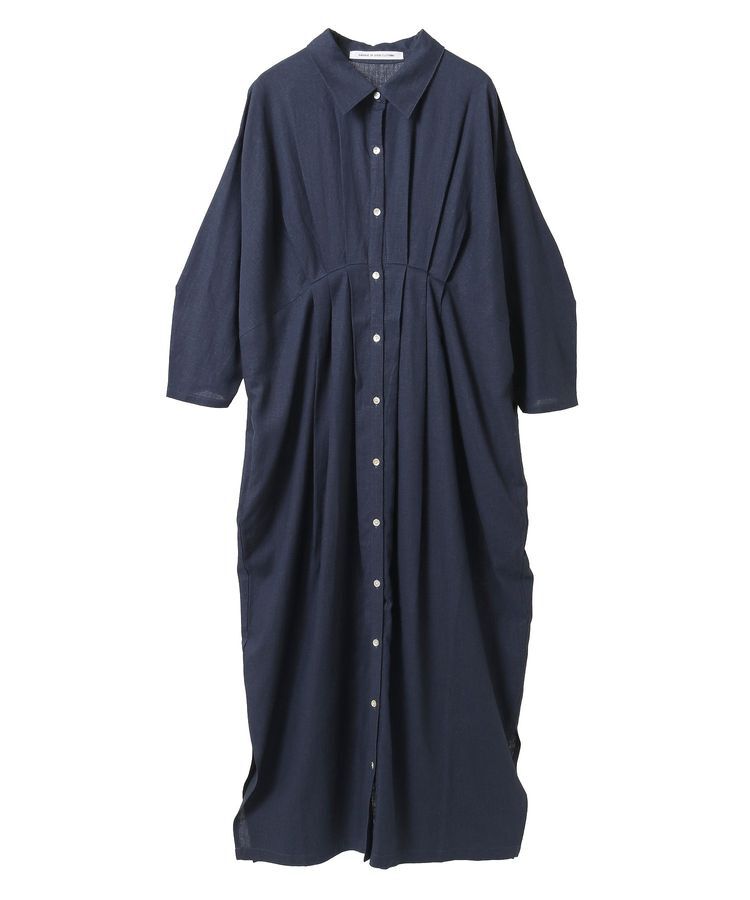 GARAGE OF GOOD CLOTHING「リネンタックロングワンピ-ス」|ワンピース|