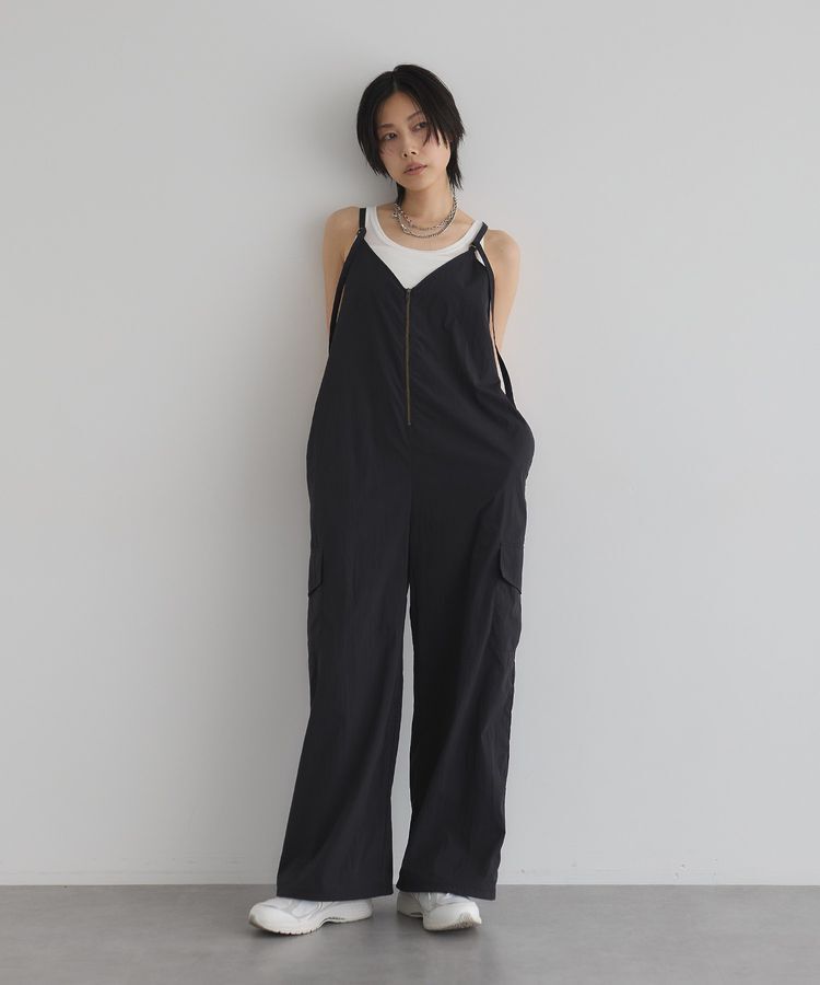 GARAGE OF GOOD CLOTHING「フロントファスナーオールインワン」|オールインワン|Black