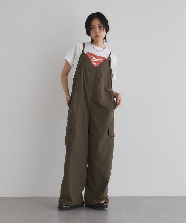 GARAGE OF GOOD CLOTHING「フロントファスナーオールインワン」|オールインワン|Dark Khaki