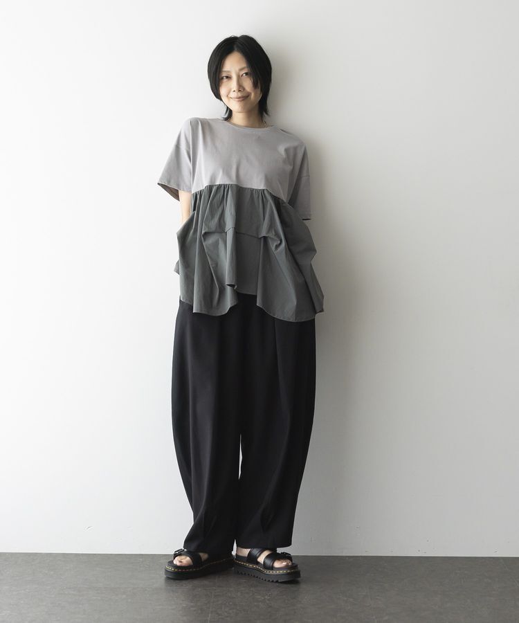 GARAGE OF GOOD CLOTHING「異素材MIXタックプルオーバー２」|Tシャツ・カットソー|