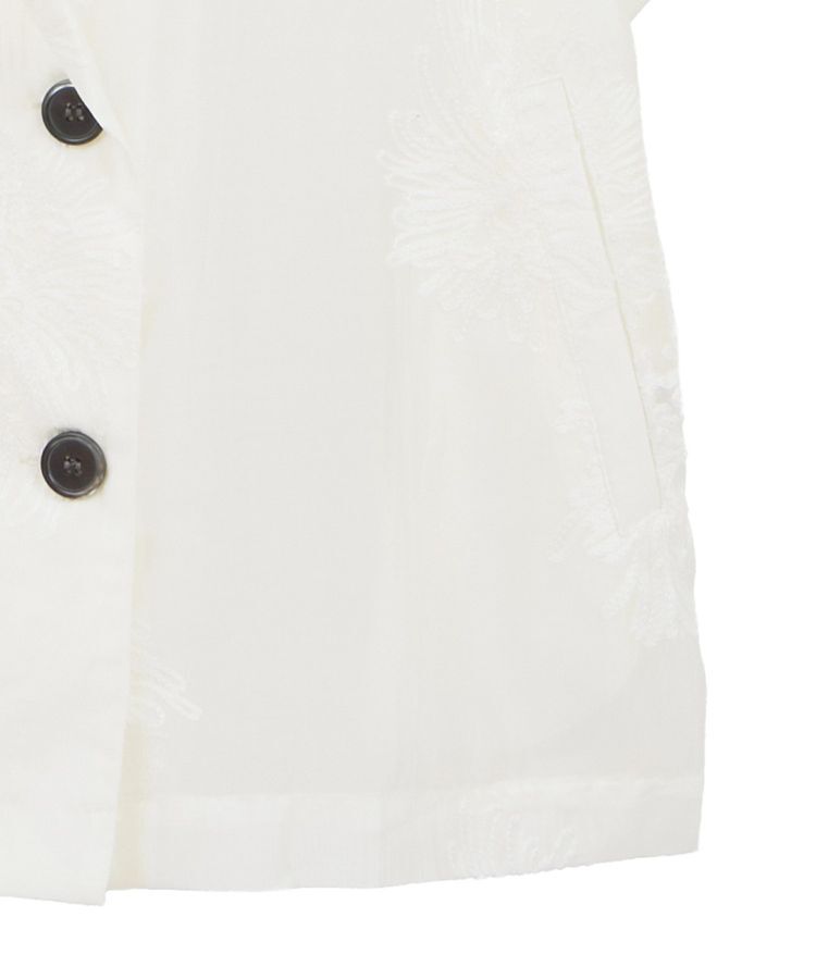 GARAGE OF GOOD CLOTHING「シアー刺繍半袖ジャケット」|テーラードジャケット|