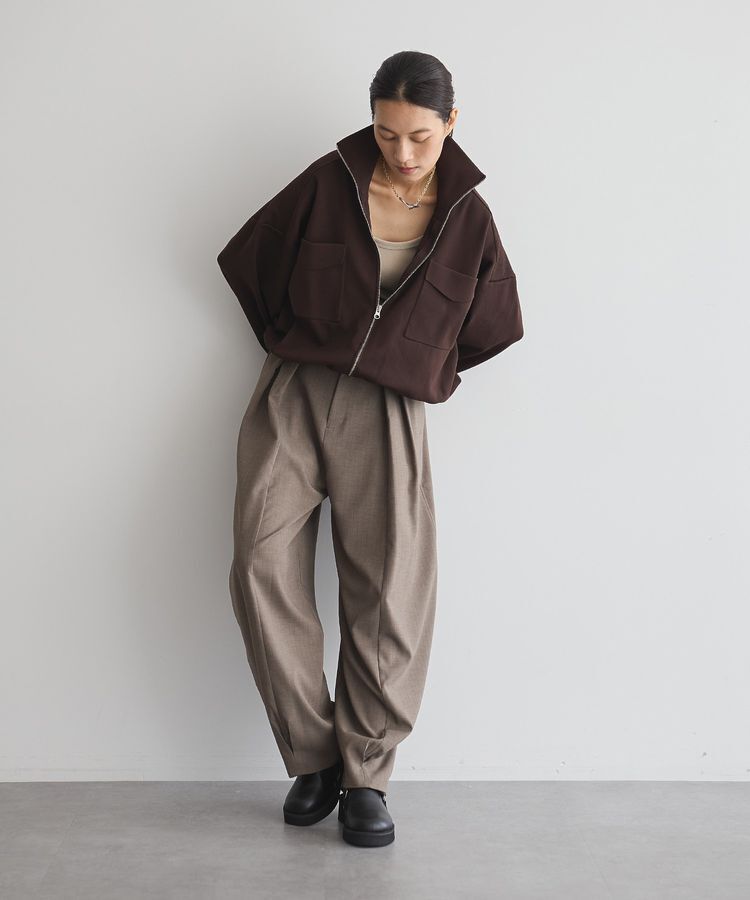 GARAGE OF GOOD CLOTHING「総針ニットWzipブルゾン」|ブルゾン・スタジャン|