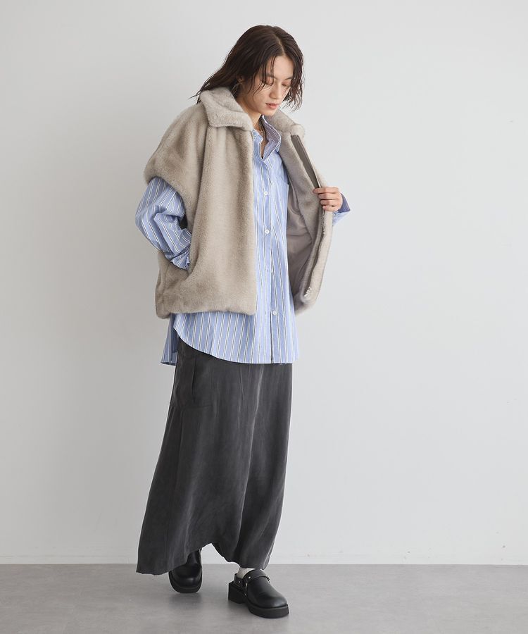 GARAGE OF GOOD CLOTHING「グラデーションファーZIP VEST」|その他|