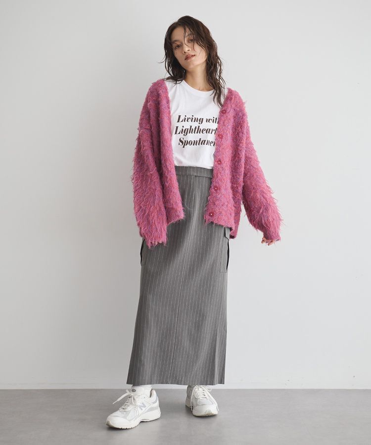 GARAGE OF GOOD CLOTHING「ストライプIラインカーゴスカート」|タイト|