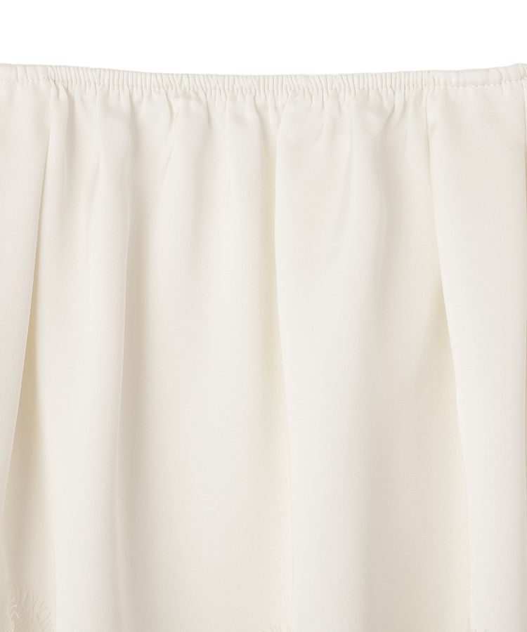 GARAGE OF GOOD CLOTHING「マットサテン裾レース付ショート丈スカート」|フレア|