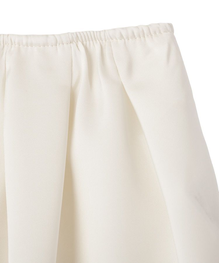 GARAGE OF GOOD CLOTHING「マットサテン裾レース付ショート丈スカート」|フレア|