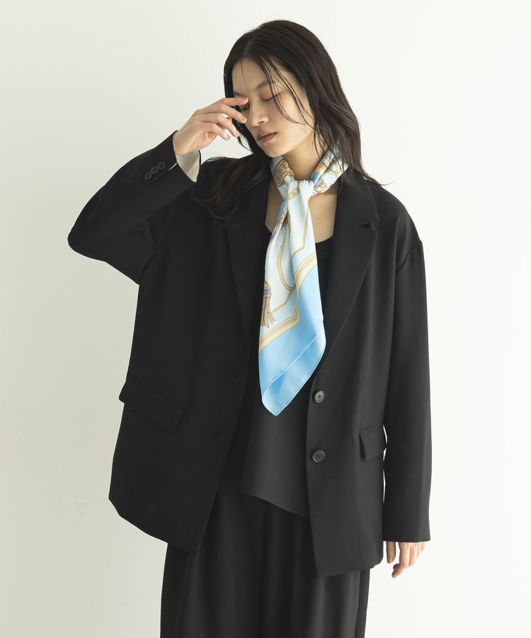 GARAGE OF GOOD CLOTHING「【日本製】無地オーバーサイズシングル前ジャケット」|テーラードジャケット|Black