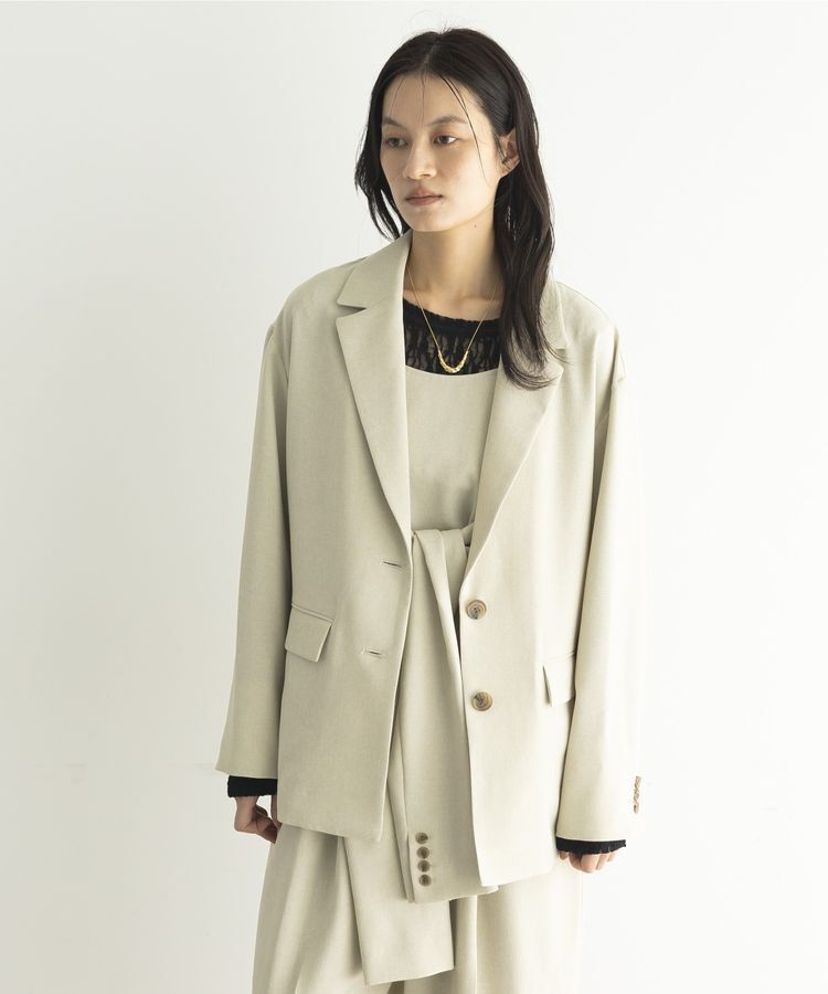GARAGE OF GOOD CLOTHING「【日本製】無地オーバーサイズシングル前ジャケット」|テーラードジャケット|