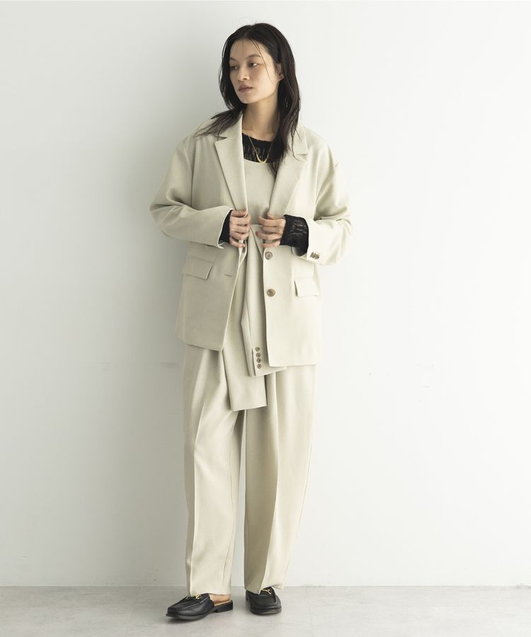 GARAGE OF GOOD CLOTHING「【日本製】無地オーバーサイズシングル前ジャケット」|テーラードジャケット|