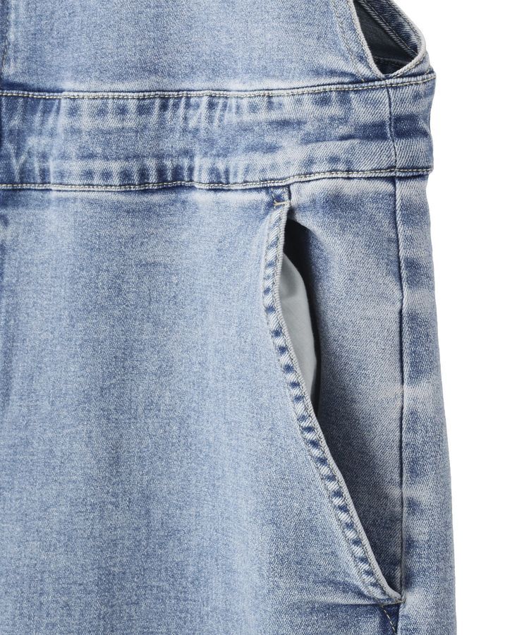 GARAGE OF GOOD CLOTHING「フロントZIPデニムサロペット」|オールインワン|