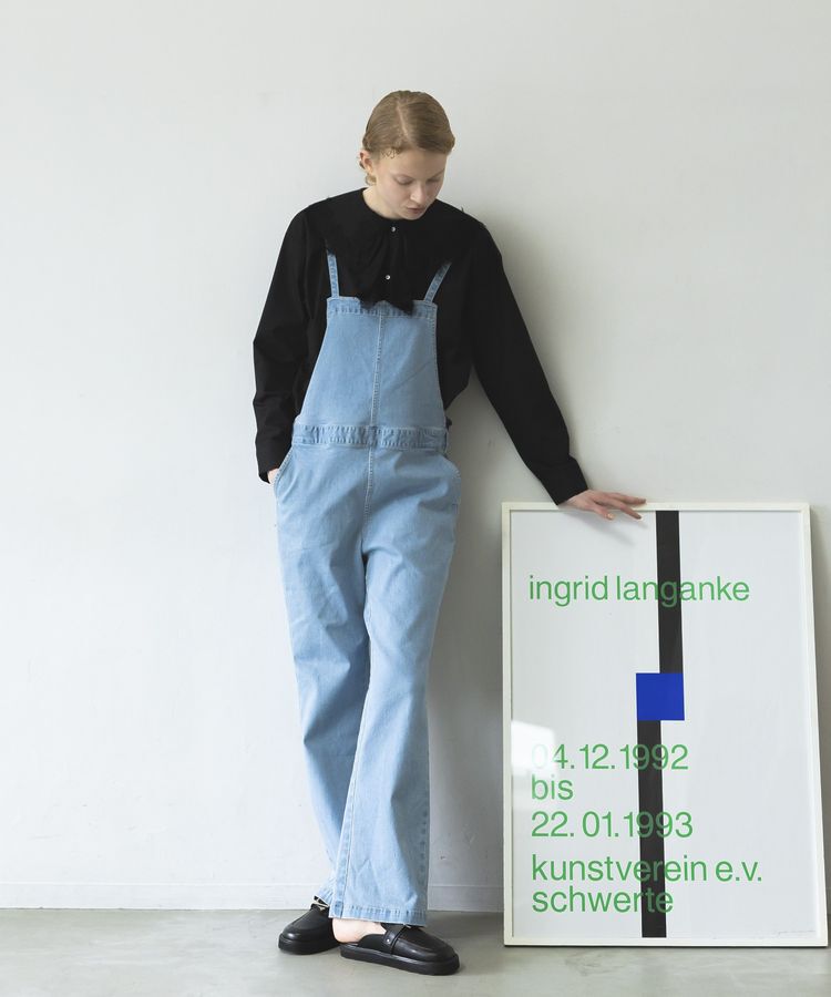 GARAGE OF GOOD CLOTHING「フロントZIPデニムサロペット」|オールインワン|