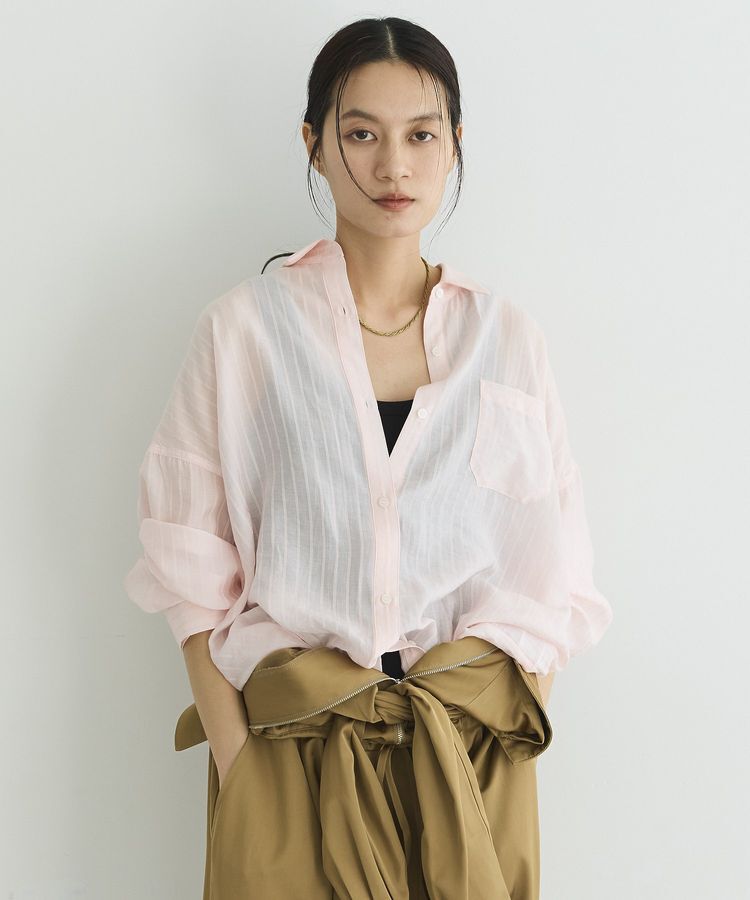 GARAGE OF GOOD CLOTHING「2WAYシアーストライプシャツ」|シャツ・ブラウス|