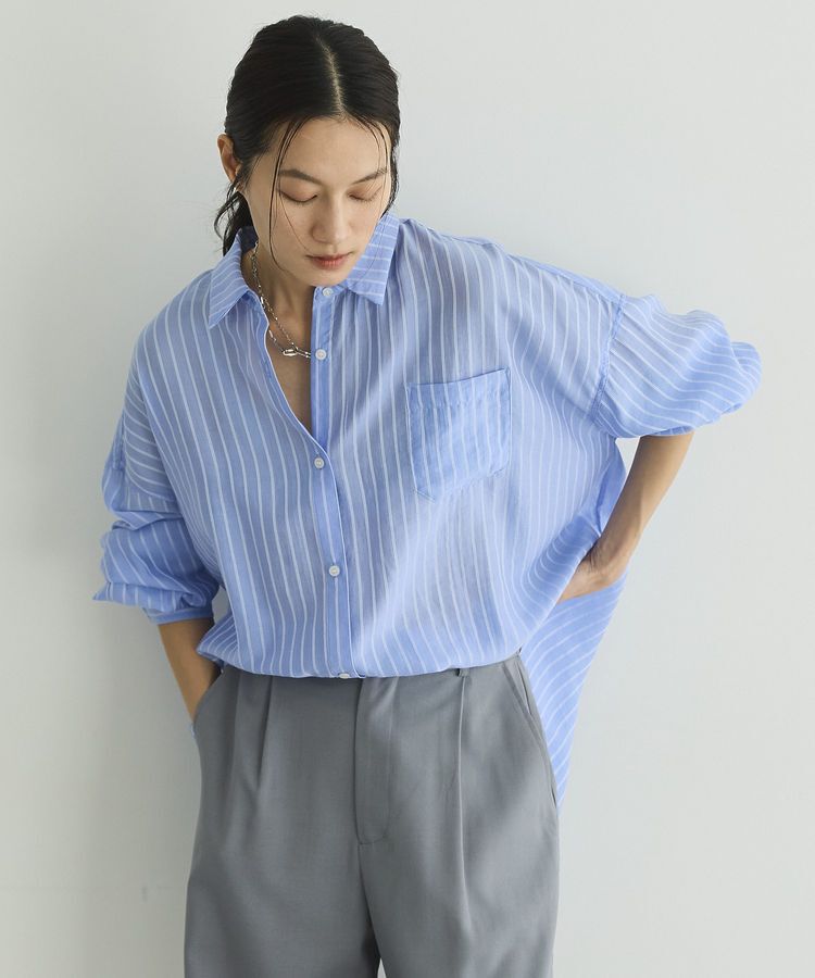 GARAGE OF GOOD CLOTHING「2WAYシアーストライプシャツ」|シャツ・ブラウス|