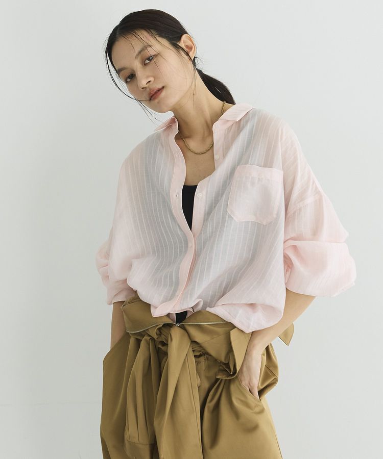 GARAGE OF GOOD CLOTHING「2WAYシアーストライプシャツ」|シャツ・ブラウス|