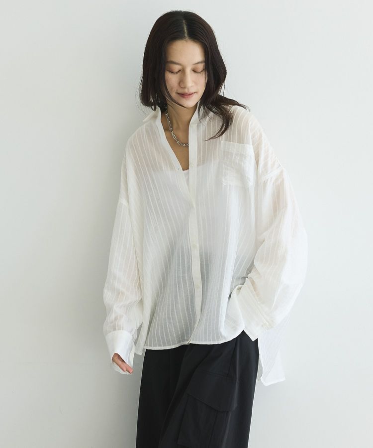 GARAGE OF GOOD CLOTHING「2WAYシアーストライプシャツ」|シャツ・ブラウス|