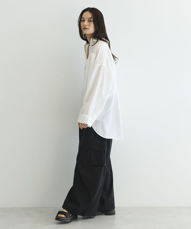 GARAGE OF GOOD CLOTHING「2WAYシアーストライプシャツ」|シャツ・ブラウス|