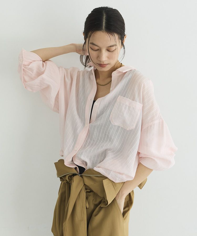 GARAGE OF GOOD CLOTHING「2WAYシアーストライプシャツ」|シャツ・ブラウス|