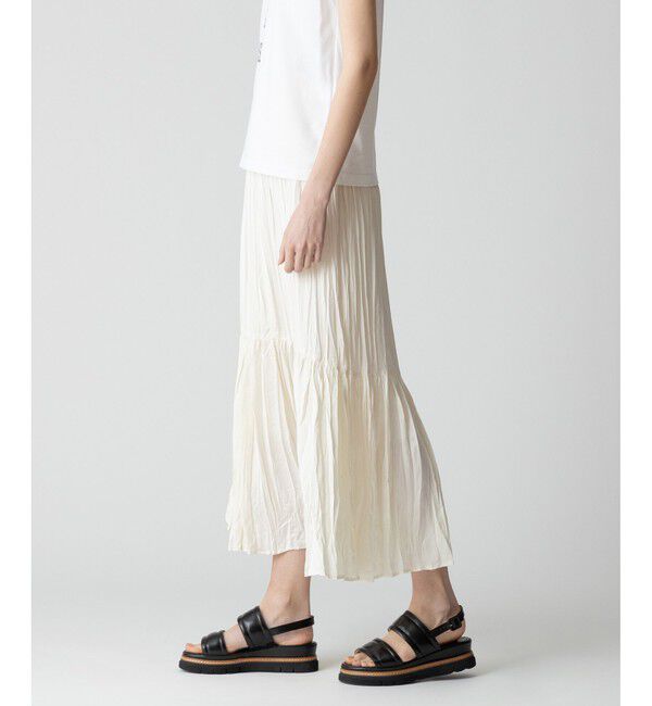 allureville「楊柳調プリーツマーメイドスカート」|スカート|