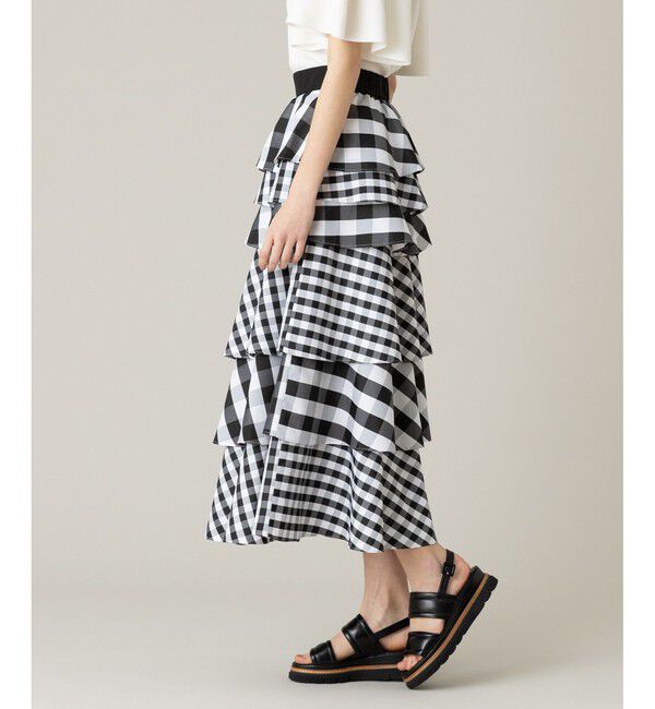 LOULOU WILLOUGHBY「《ドラマ着用》【LOULOU WILLOUGHBY】タフタミルフィーユスカート」|スカート|