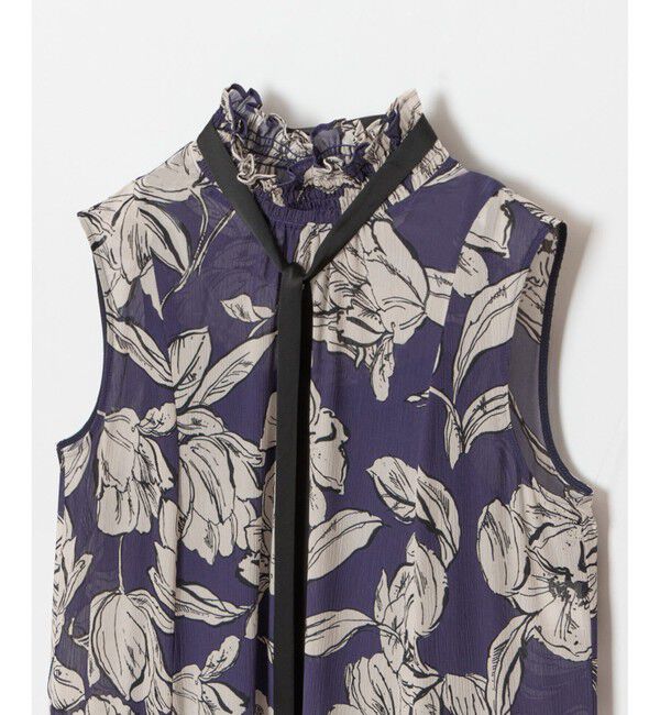 allureville「楊柳シアーフラワープリントワンピース」|ワンピース|