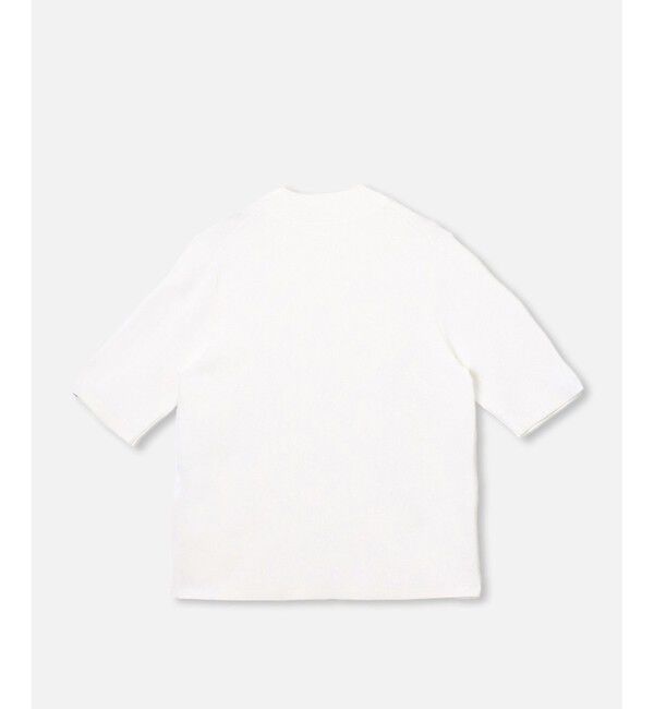 allureville「◇ 総針モックネック5分袖プルオーバー」|ニット・セーター|