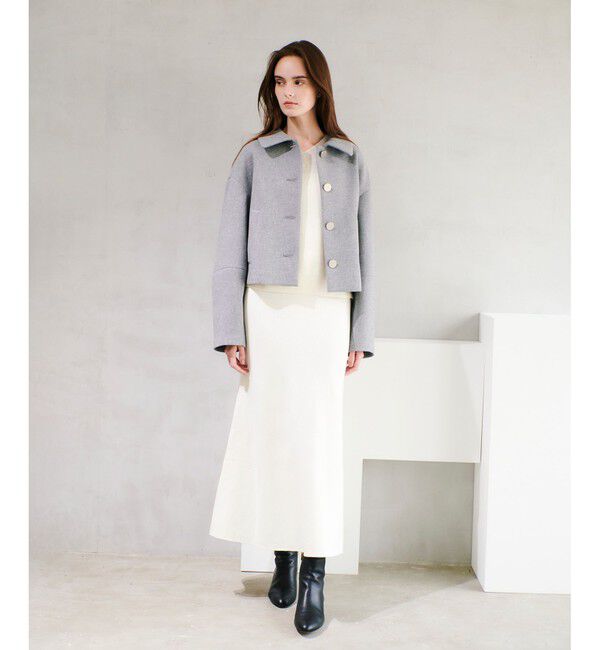 allureville「ボンディングステンカラーブルゾン」|ブルゾン・スタジャン|