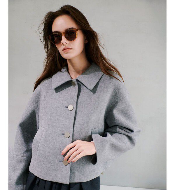 allureville「ボンディングステンカラーブルゾン」|ブルゾン・スタジャン|