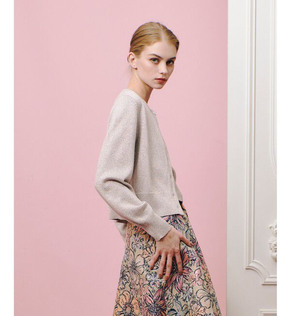 LOULOU WILLOUGHBY「【LOULOU WILLOUGHBY】ラメメランジェカーディガン」|カーディガン|